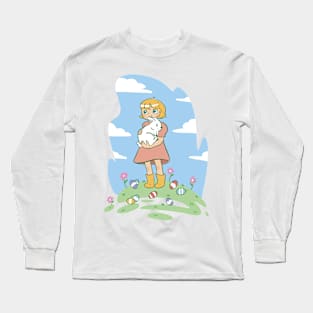 Kid Bunny Easter   P R t shirt Long Sleeve T-Shirt